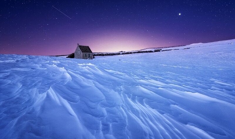 Small House in Snow