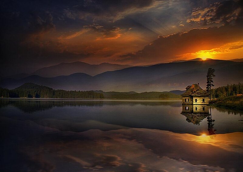 Small House on Lake