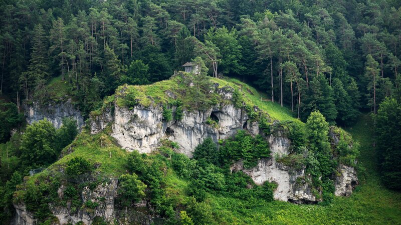 Small Hut on Cliff