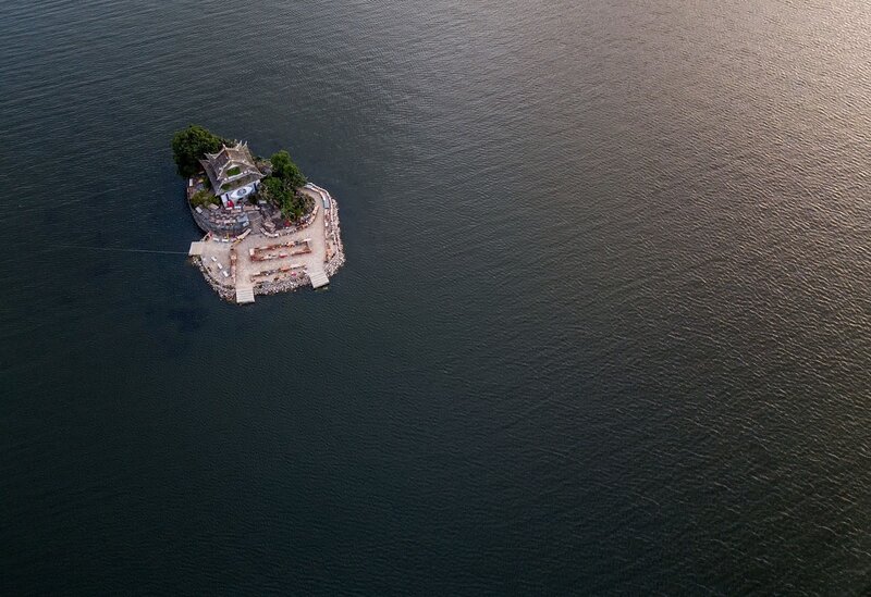 Small Island with Temple