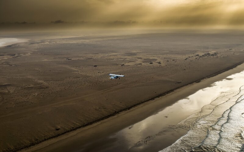 Small Plane over Desert