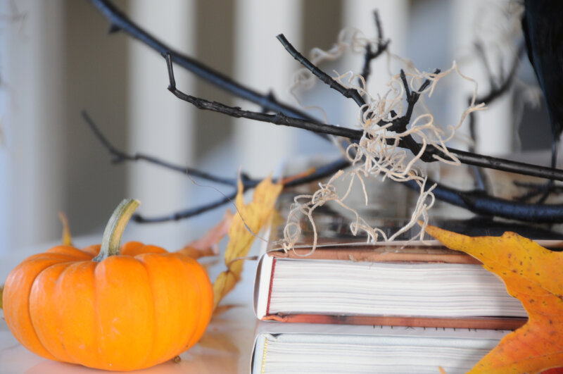 Small Pumpkin on Books