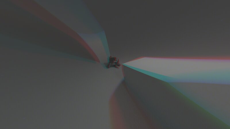 Small Robot in Corridor
