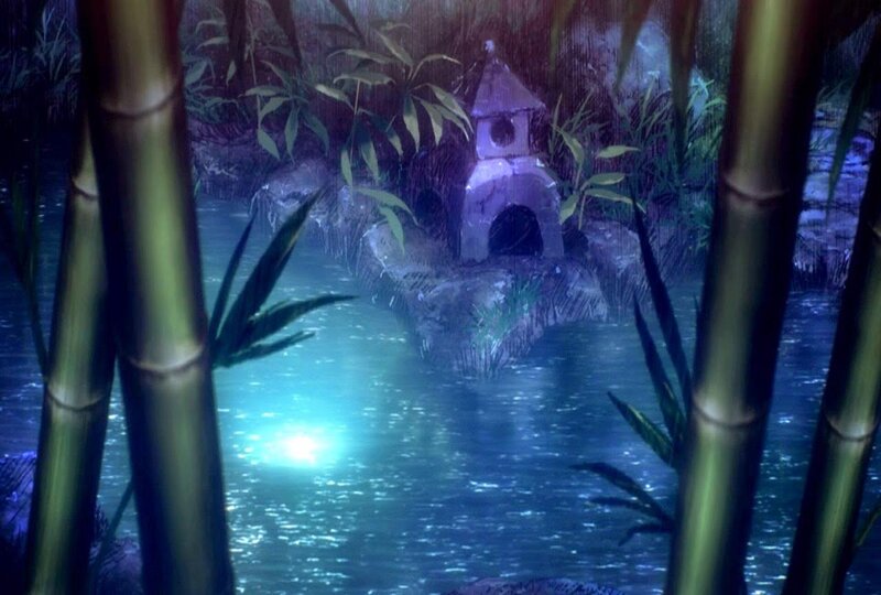 Small Stone Hut in Pond