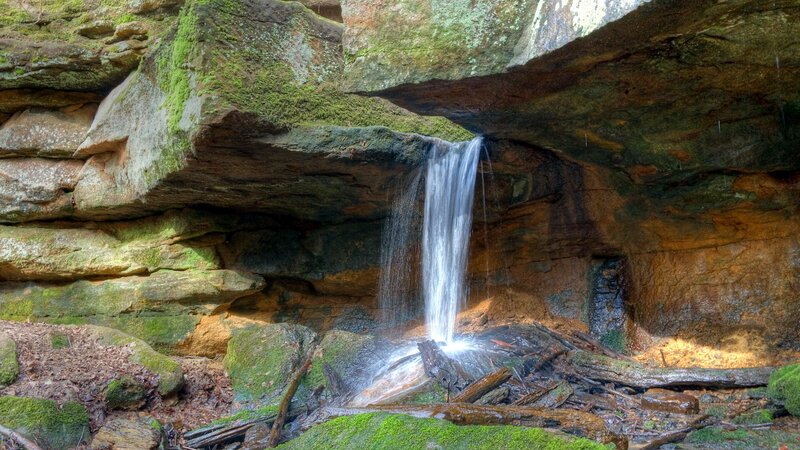 Small Waterfall in Cave