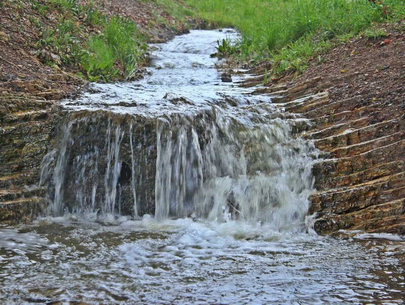 Small Waterfall in Ditch