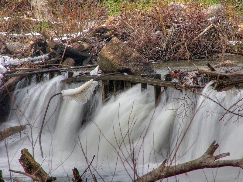 Small Waterfall in Winter