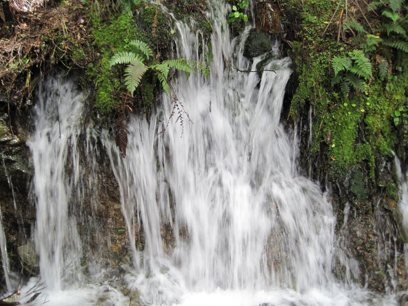 Small Waterfall on Rock