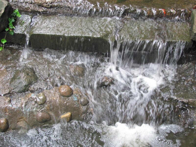 Small Waterfall over Rocks — Brown, Calm, Photograph