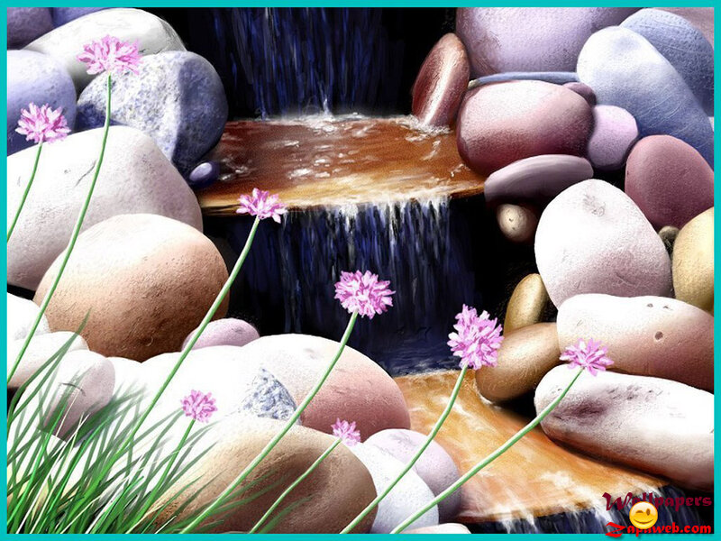 Small Waterfall with Rocks