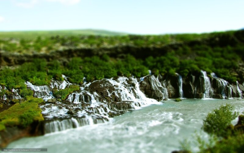 Small Waterfalls on Rocks