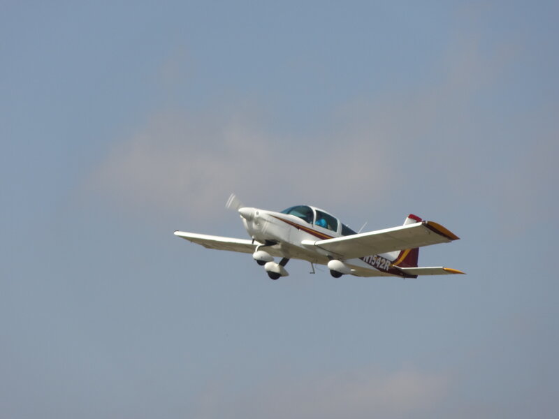 Small White Airplane — Calm, Afternoon, Photograph, Sky