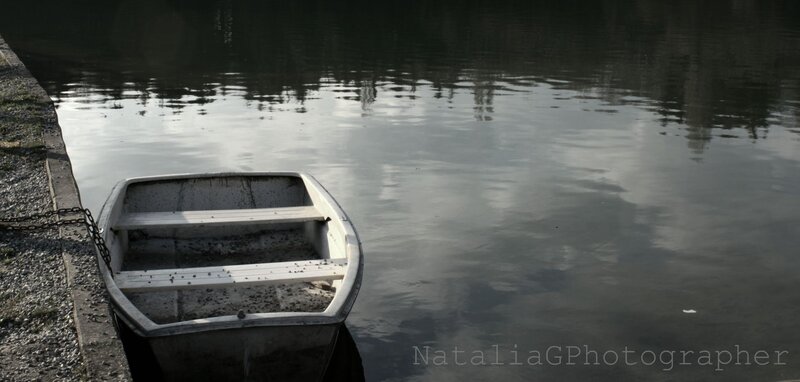 Small White Rowboat
