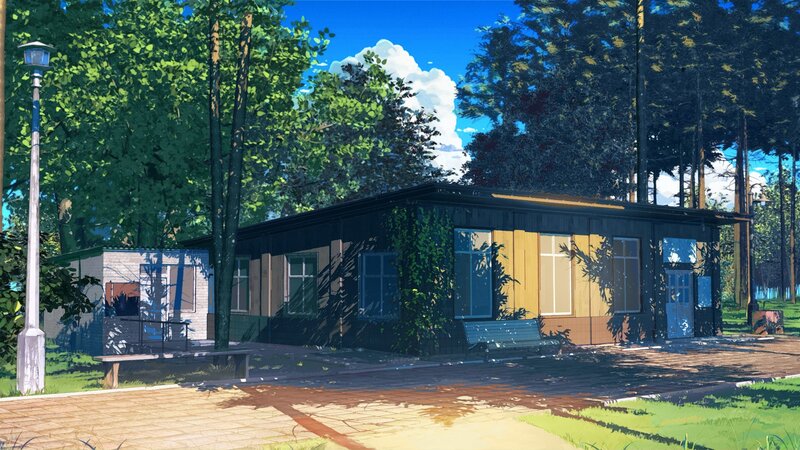 Small Wooden Building — Green