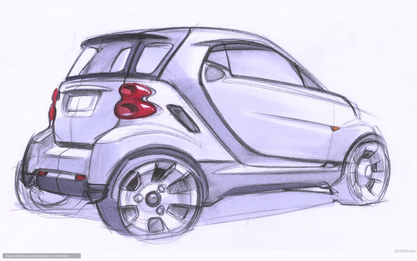 Smart car design sketch