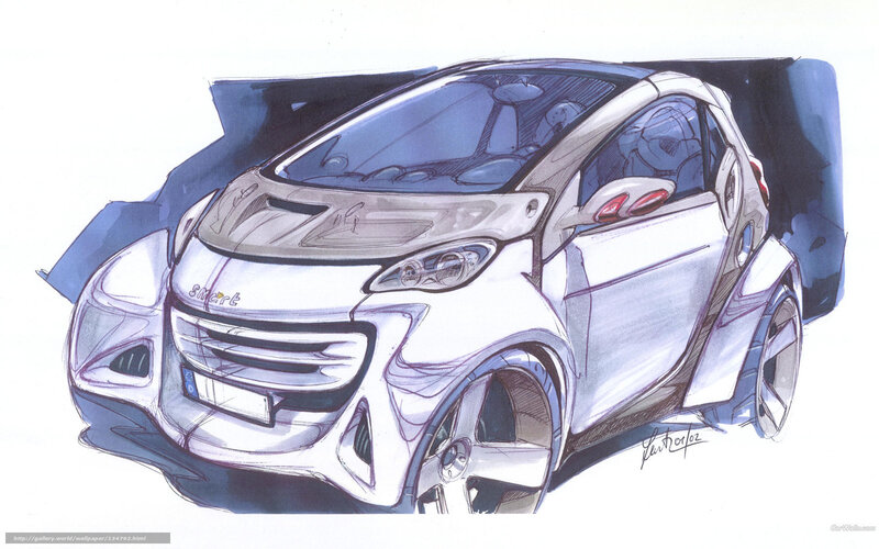 Smart car design sketch