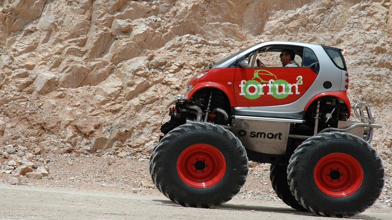 Smart car monster truck
