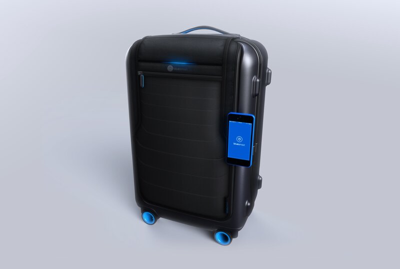 smart suitcase with phone