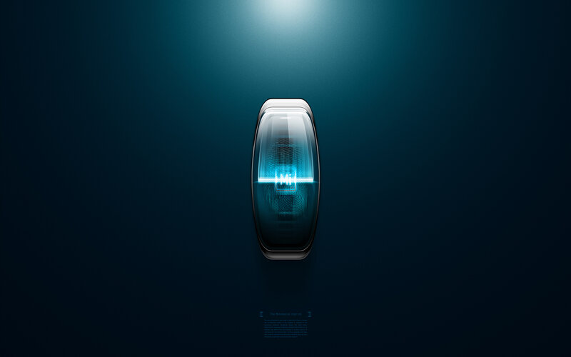 Smartband with fingerprint sensor
