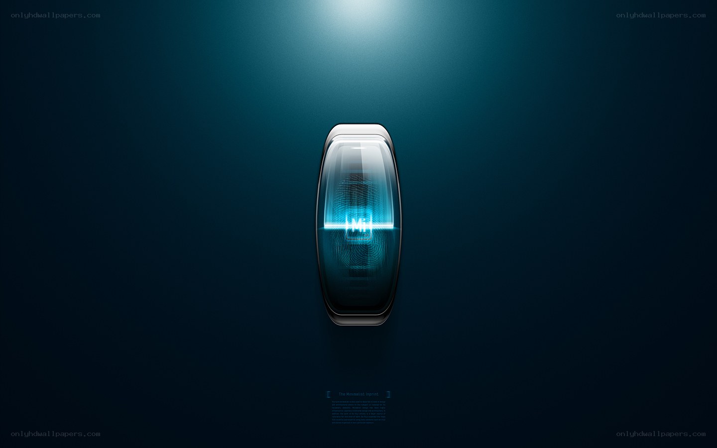 Smartband with fingerprint sensor