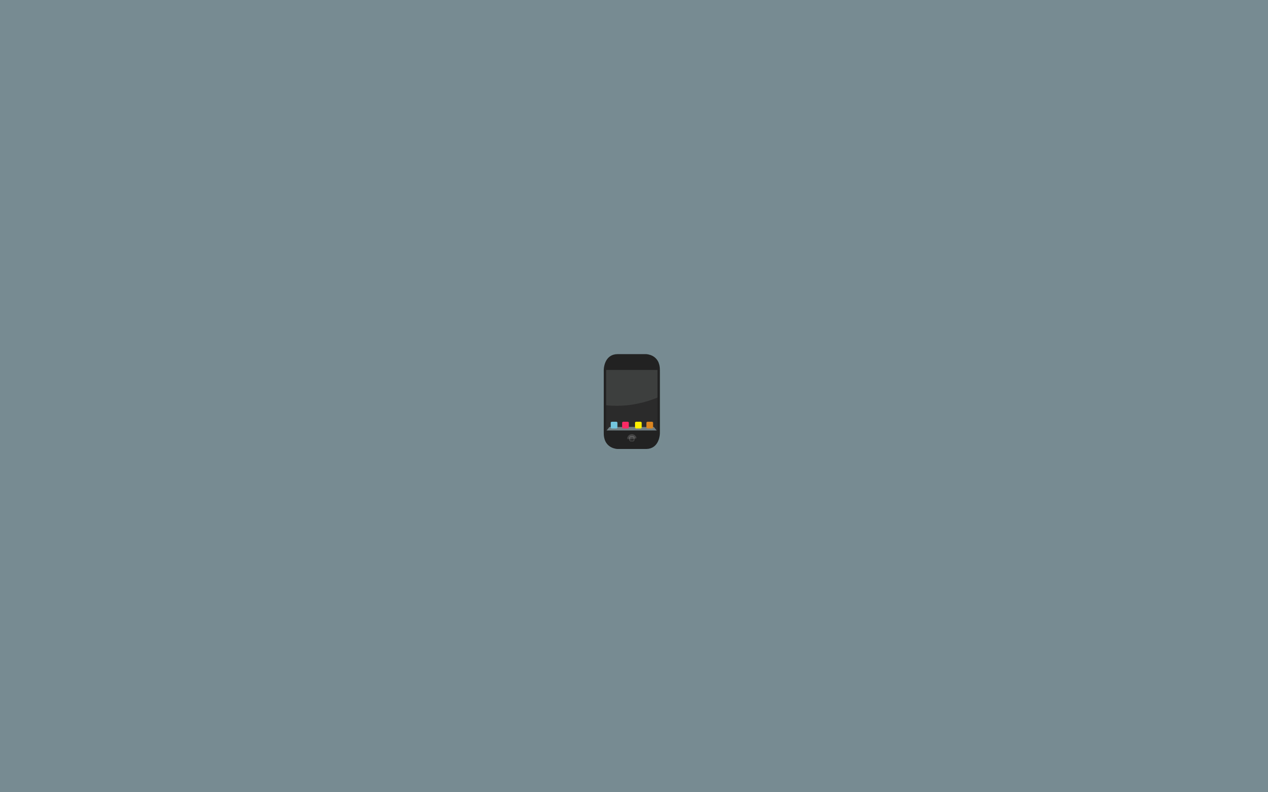 smartphone icon on gray background