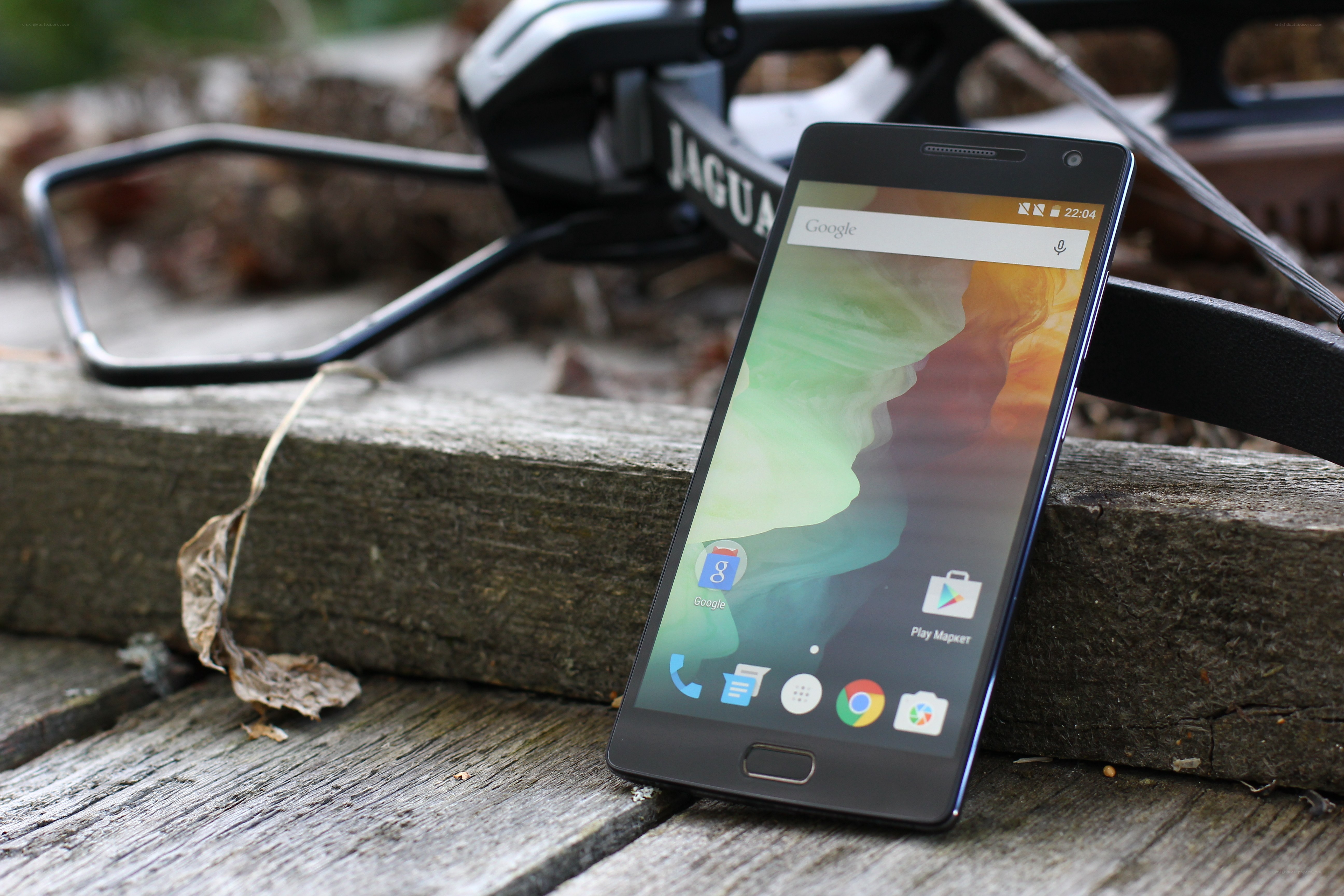smartphone on wooden surface