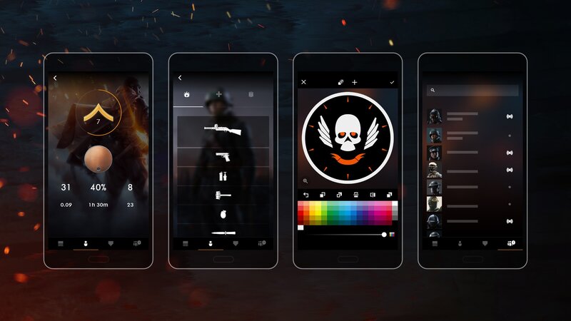Smartphone Screens Displaying Game UI