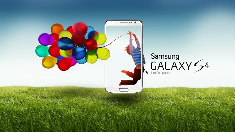 Smartphone with Balloons