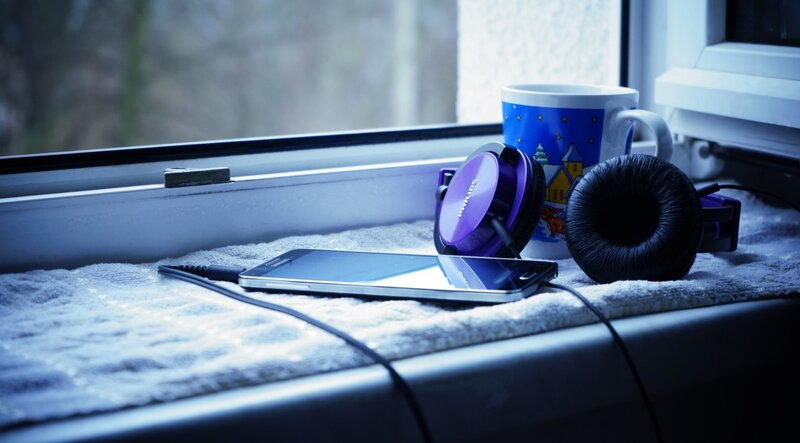 Smartphone with Headphones