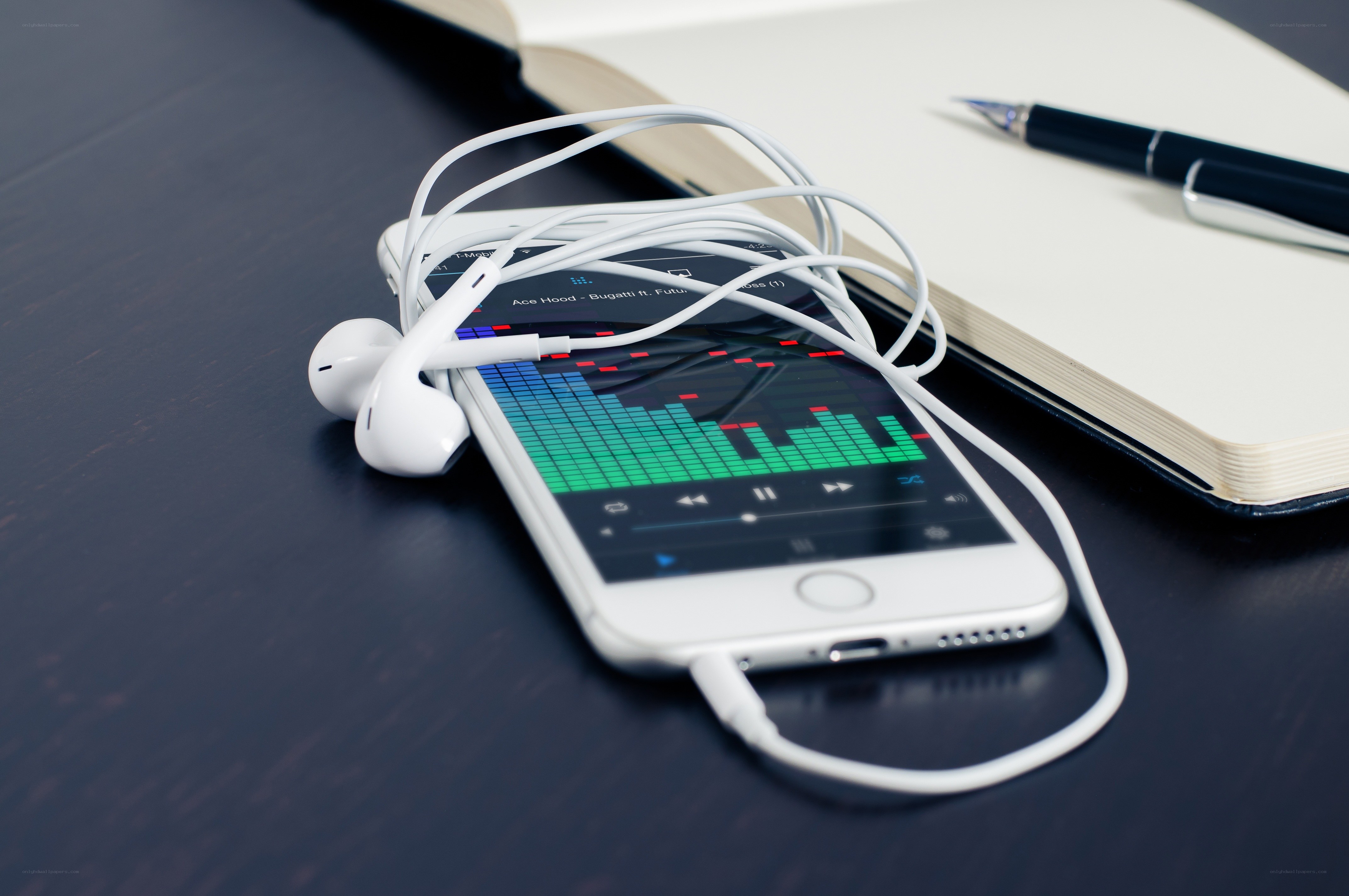 Smartphone with music player