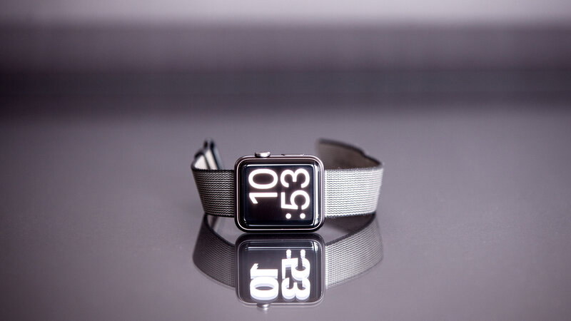 Smartwatch on Reflective Surface