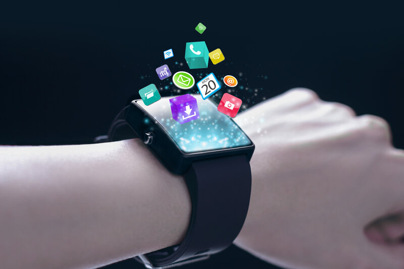 Smartwatch on Wrist — Black