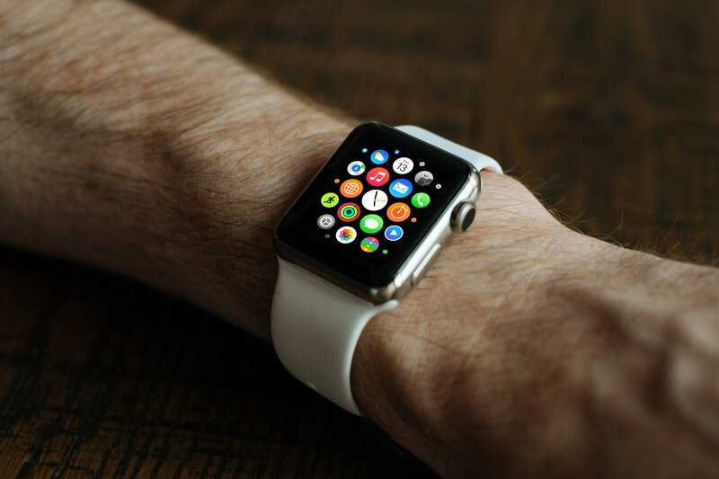 smartwatch on wrist