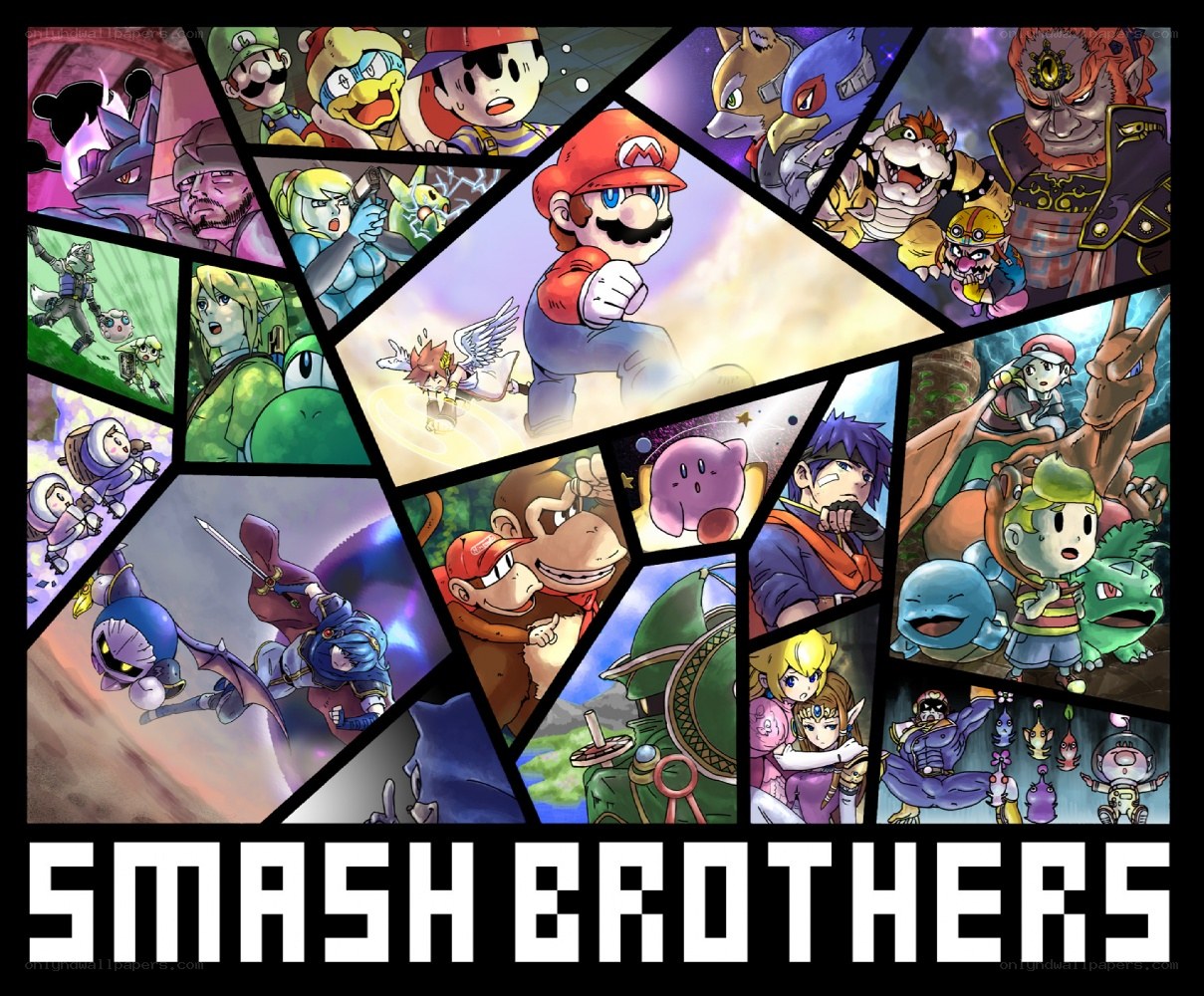 Smash Brothers collage artwork