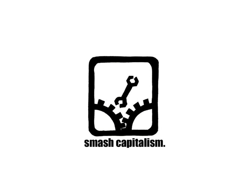 smash capitalism logo