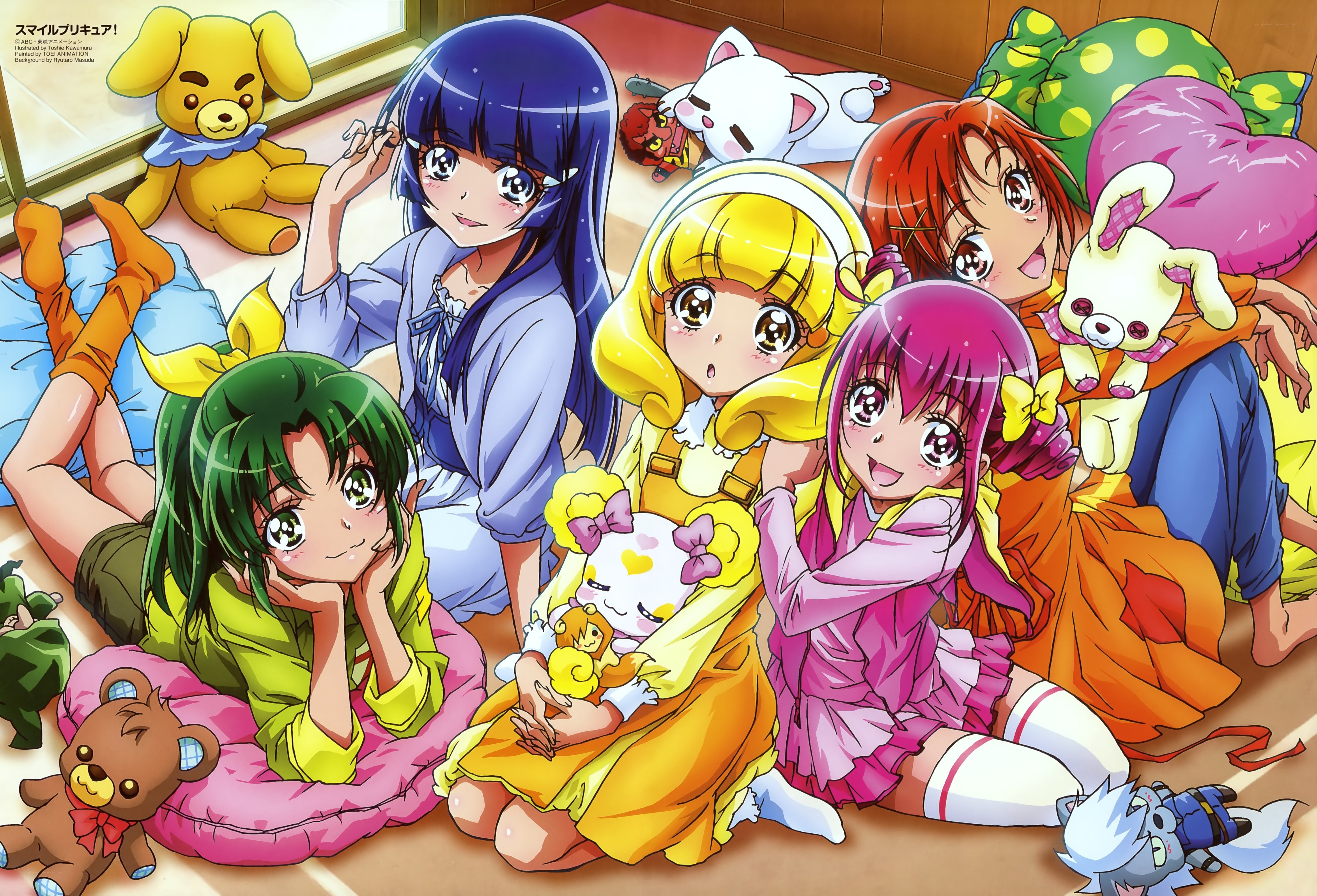 Smile Precure characters together