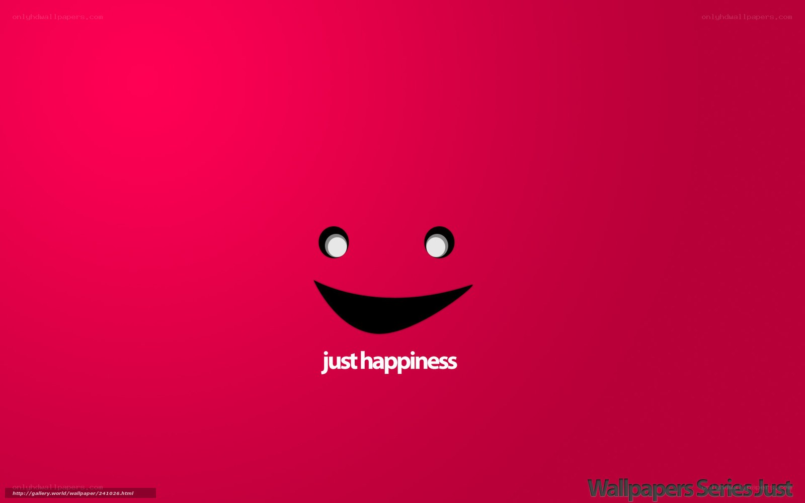 smile with just happiness text