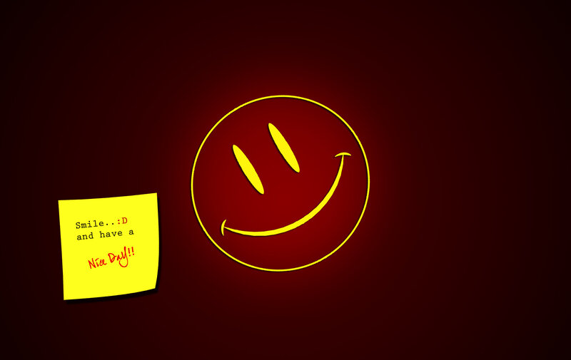 Smiley Face and Sticky Note
