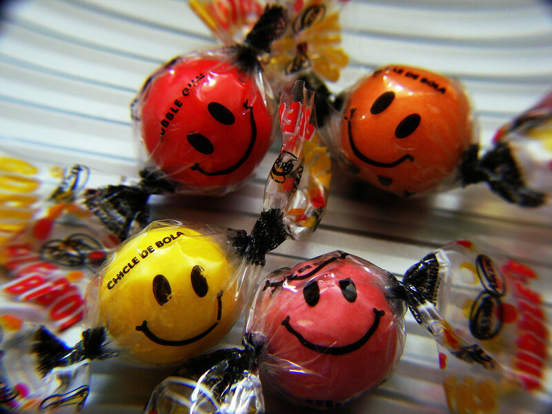 Smiley face candies