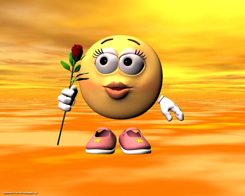 Smiley Face Character — Yellow