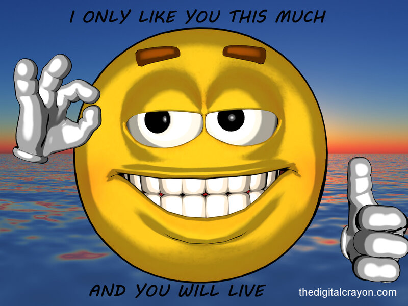 Smiley Face Emoji — Yellow, Playful