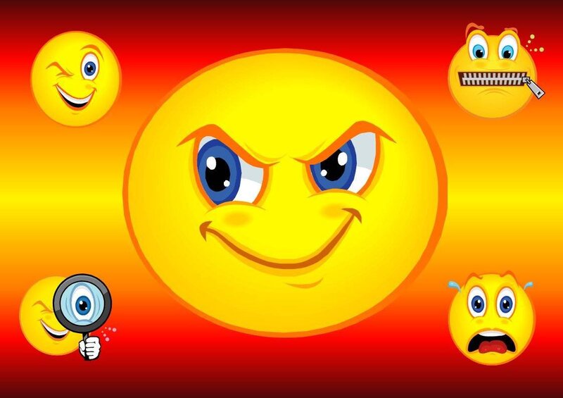 Smiley face emoticons collection