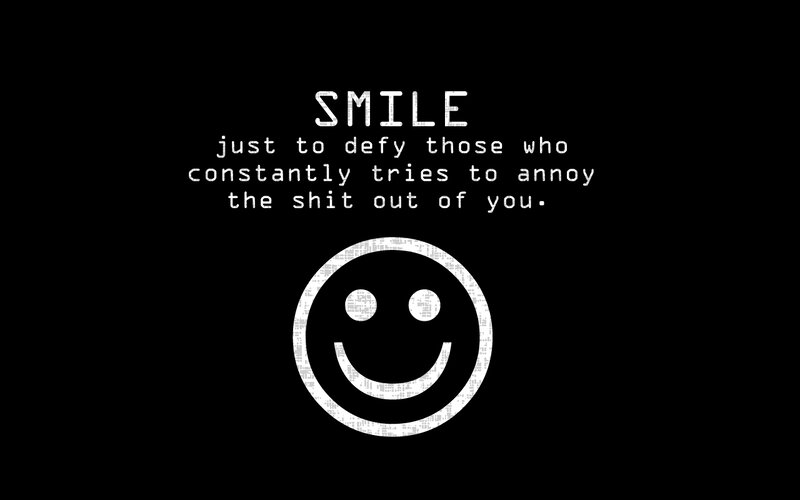 Smiley Face Icon — Black