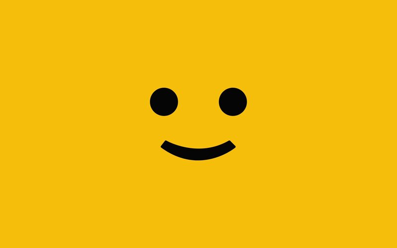 Smiley Face Icon — Yellow, Neutral