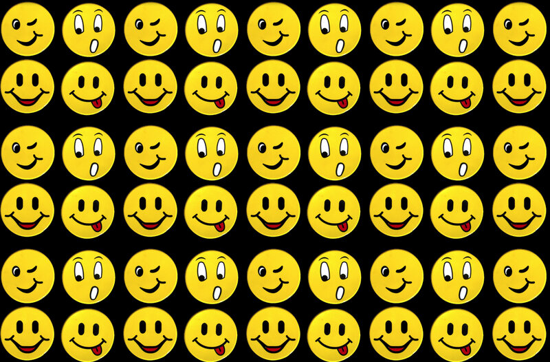 Smiley Face Icons — Yellow