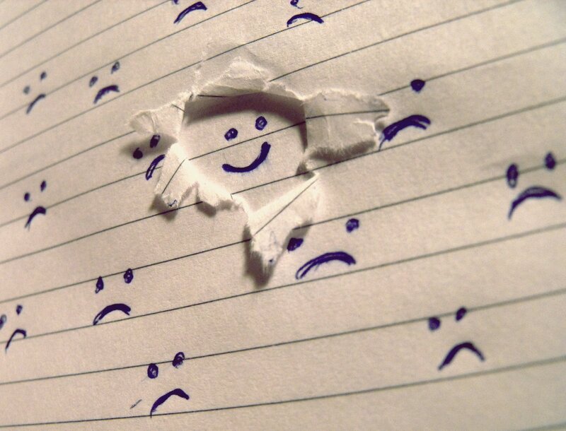 Smiley Face on Paper