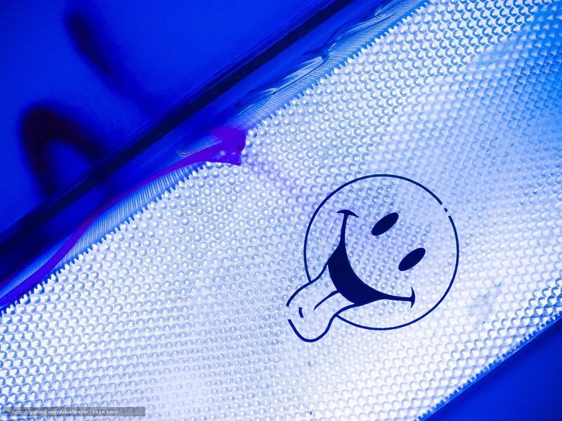 smiley face on textured surface