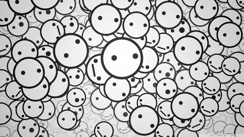 smiley face pattern wallpaper