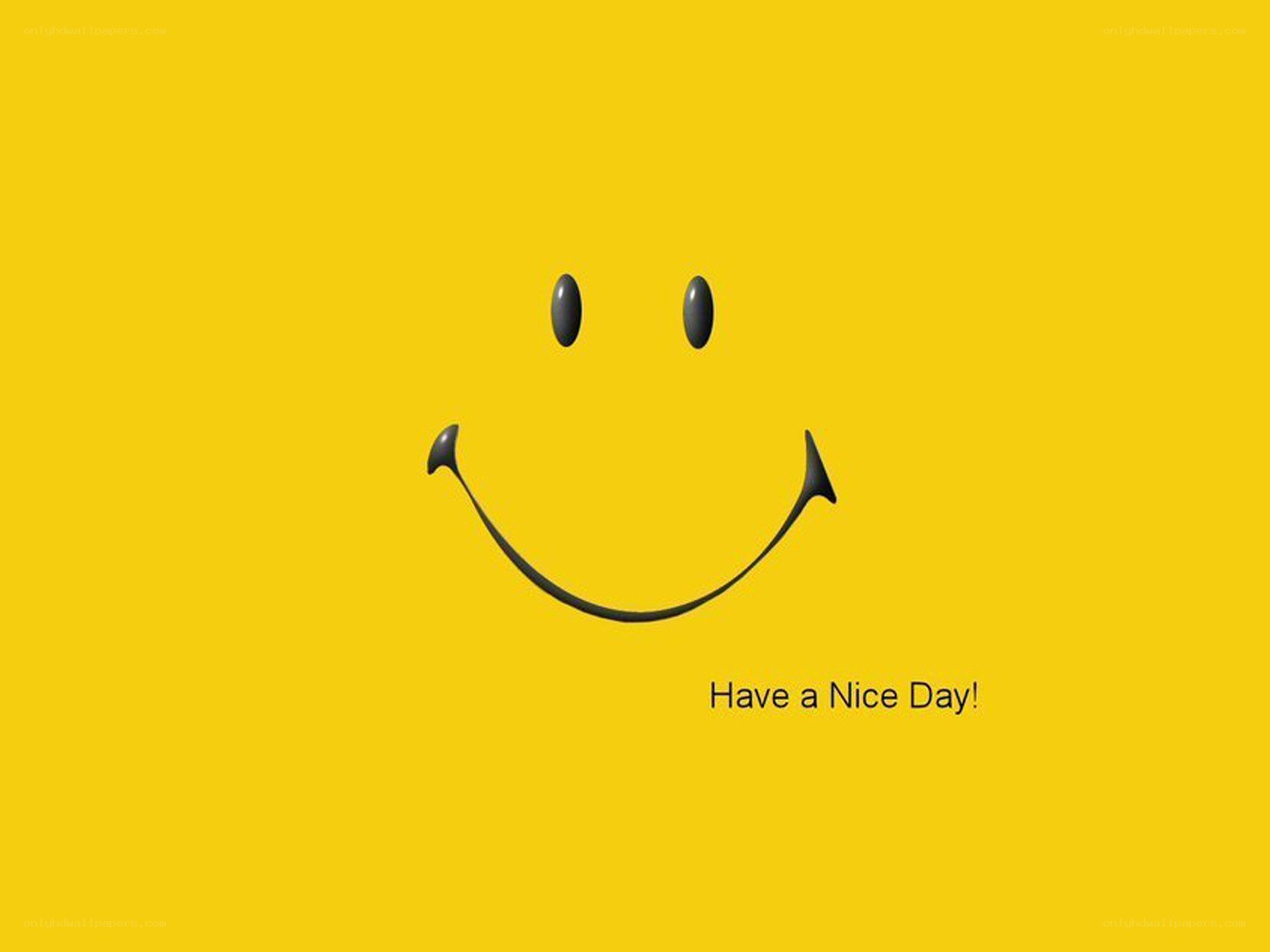 smiley face with greeting