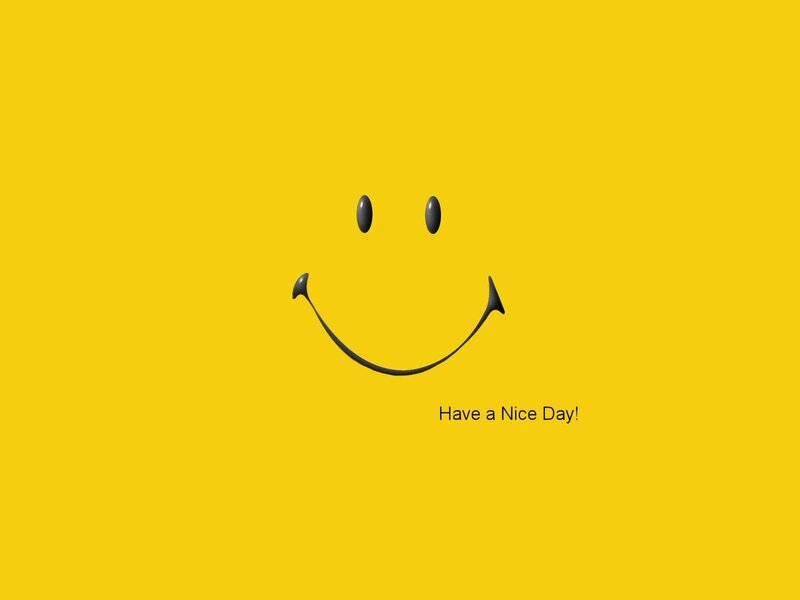 smiley face with greeting